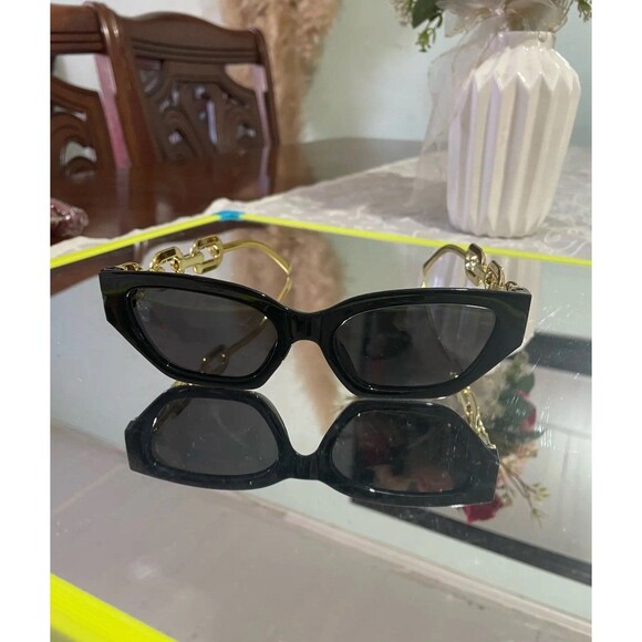 2024 New Fashion Cat Eye Sunglasses Women Vintage Brand Designer Glasses Black S - Picture 5 of 7